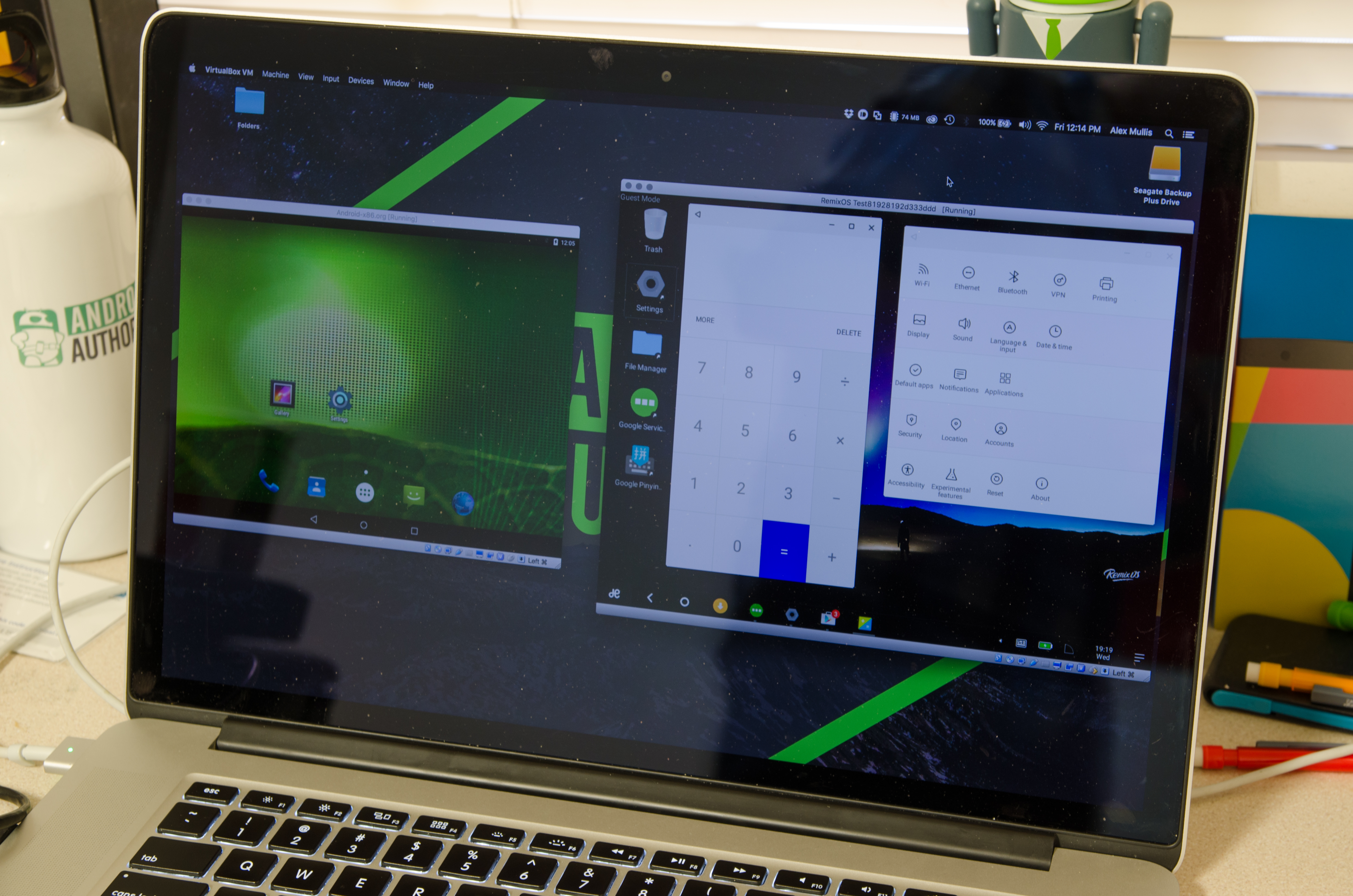 Android-x86 (Left), Remix OS (Right)
