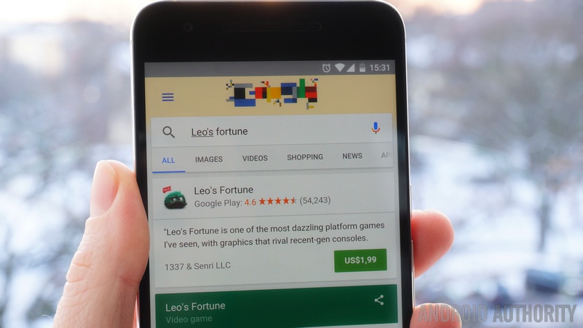 Google search Nexus 6p app install