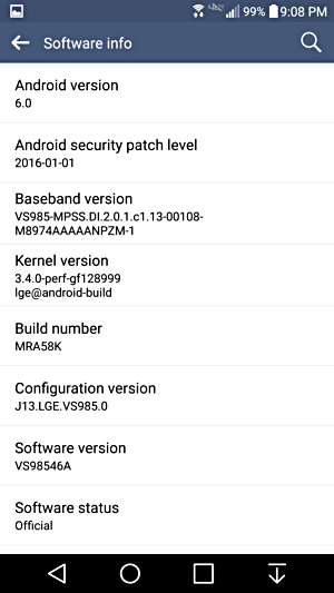 LG G3 Verizon Marshmallow