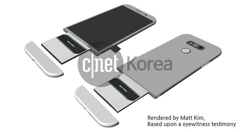 LG G5 modular battery design