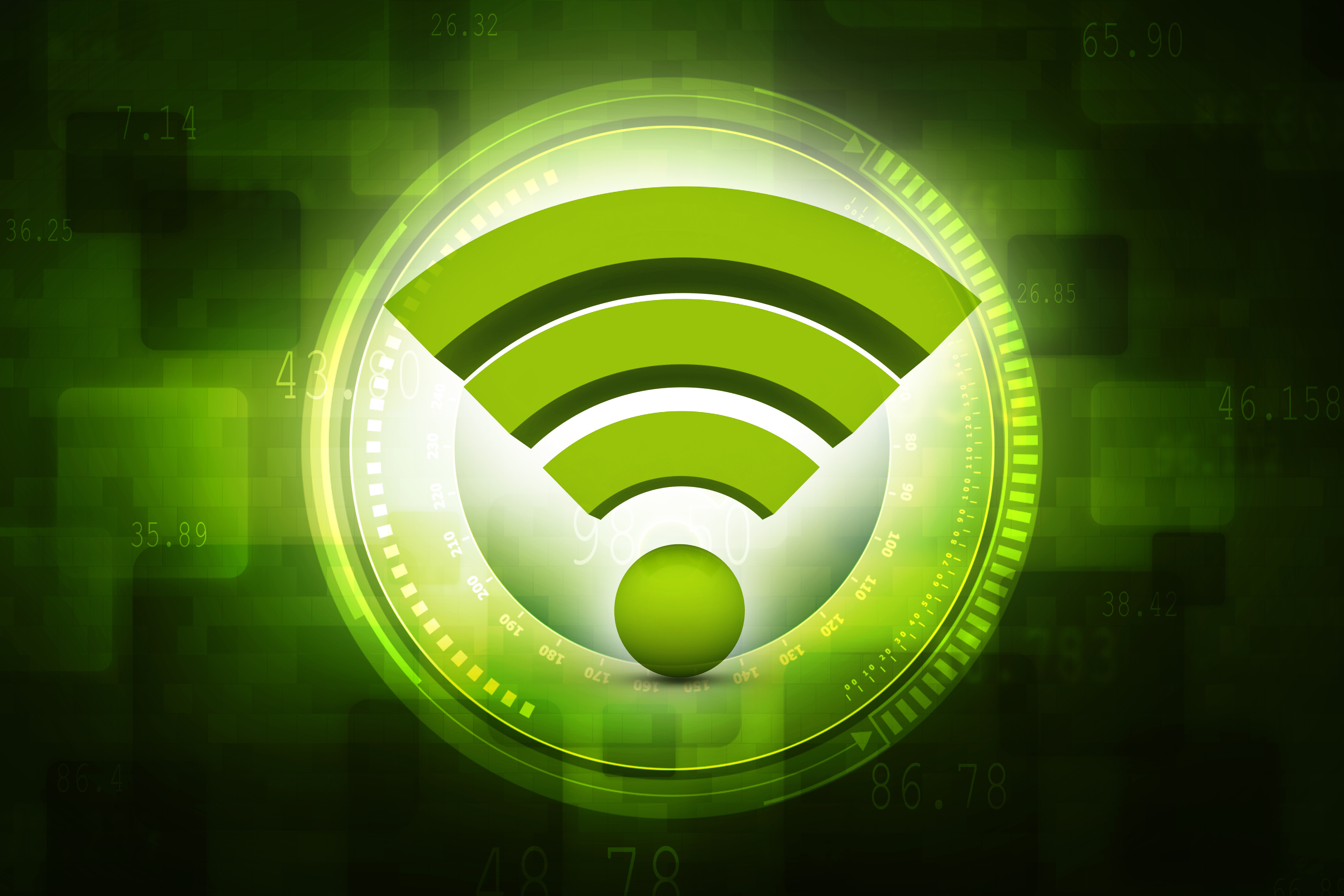 green wi-fi logo