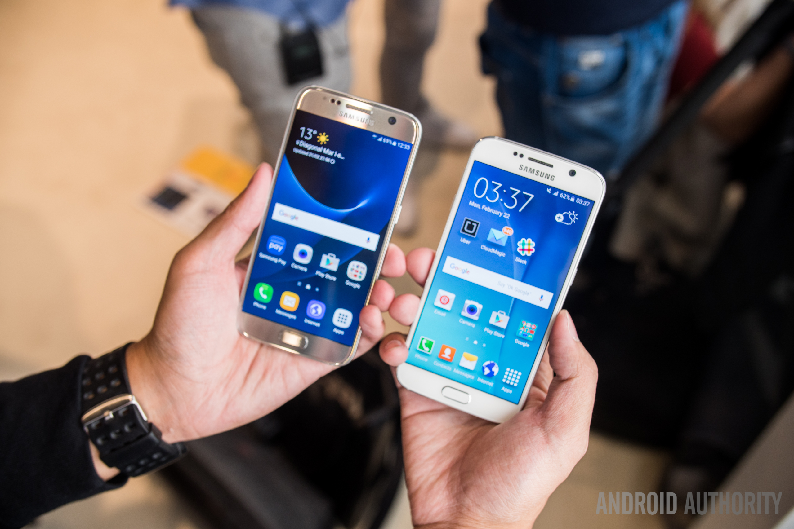 Familielid Sociale wetenschappen Niet meer geldig Samsung Galaxy S7 vs Galaxy S6 hands on - Android Authority