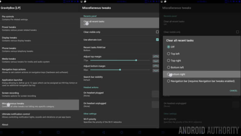 One-click to clear all recent apps, with GravityBox - Android