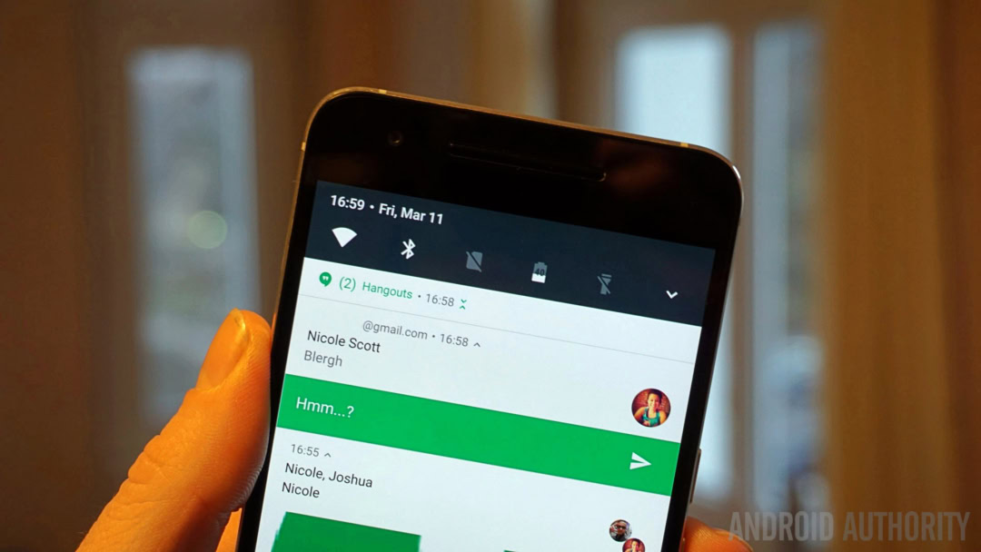 Hangouts Android N teaser