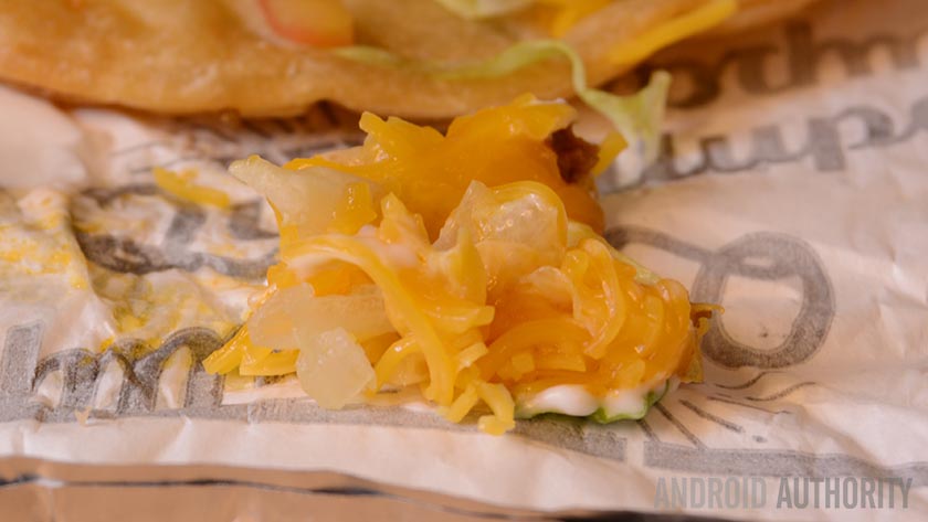 Taco Bell Quesalupa cheese