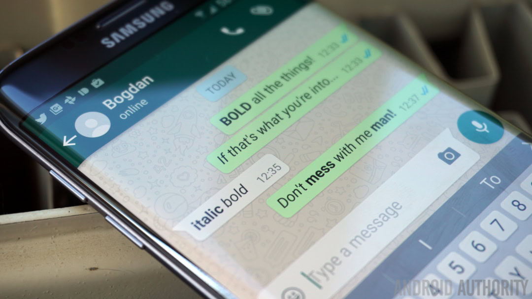 WhatsApp bold and italics 2