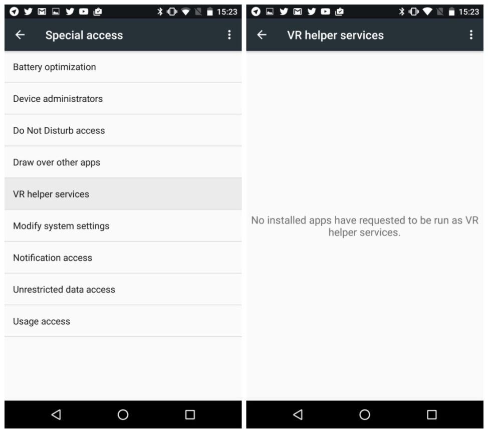 Android N shows hints of native VR Mode - Android Authority