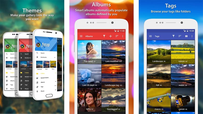 f-stop galería de medios mejores aplicaciones de galería para Android