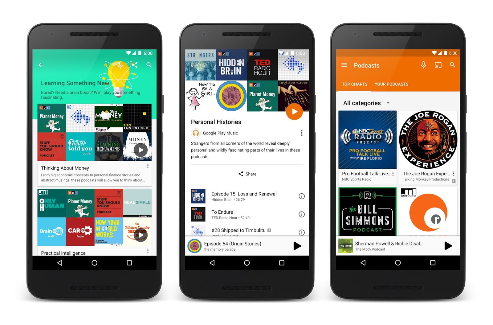 Google Play Music podcasts