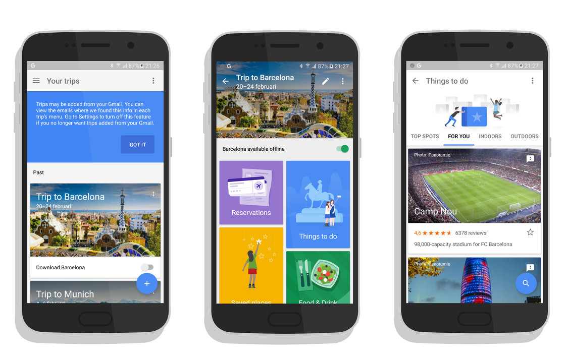 Google Travel app beta