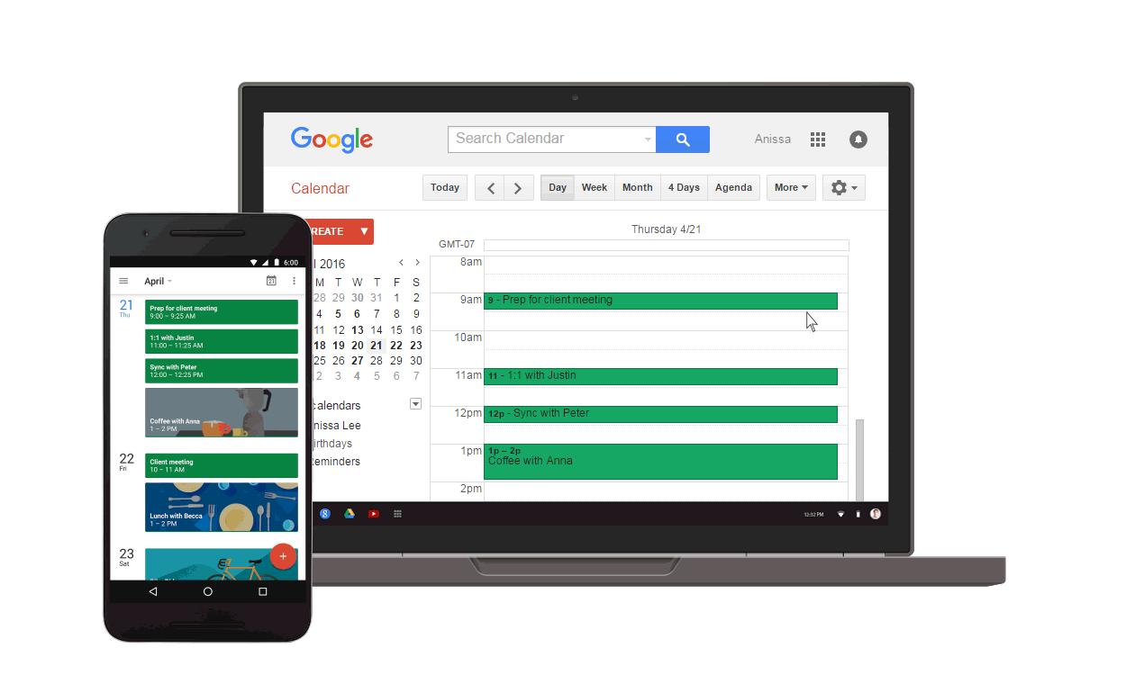 Reminders in Google Calendar come to the web