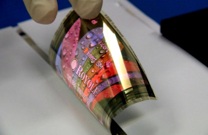 Royole super thin foldable OLED display