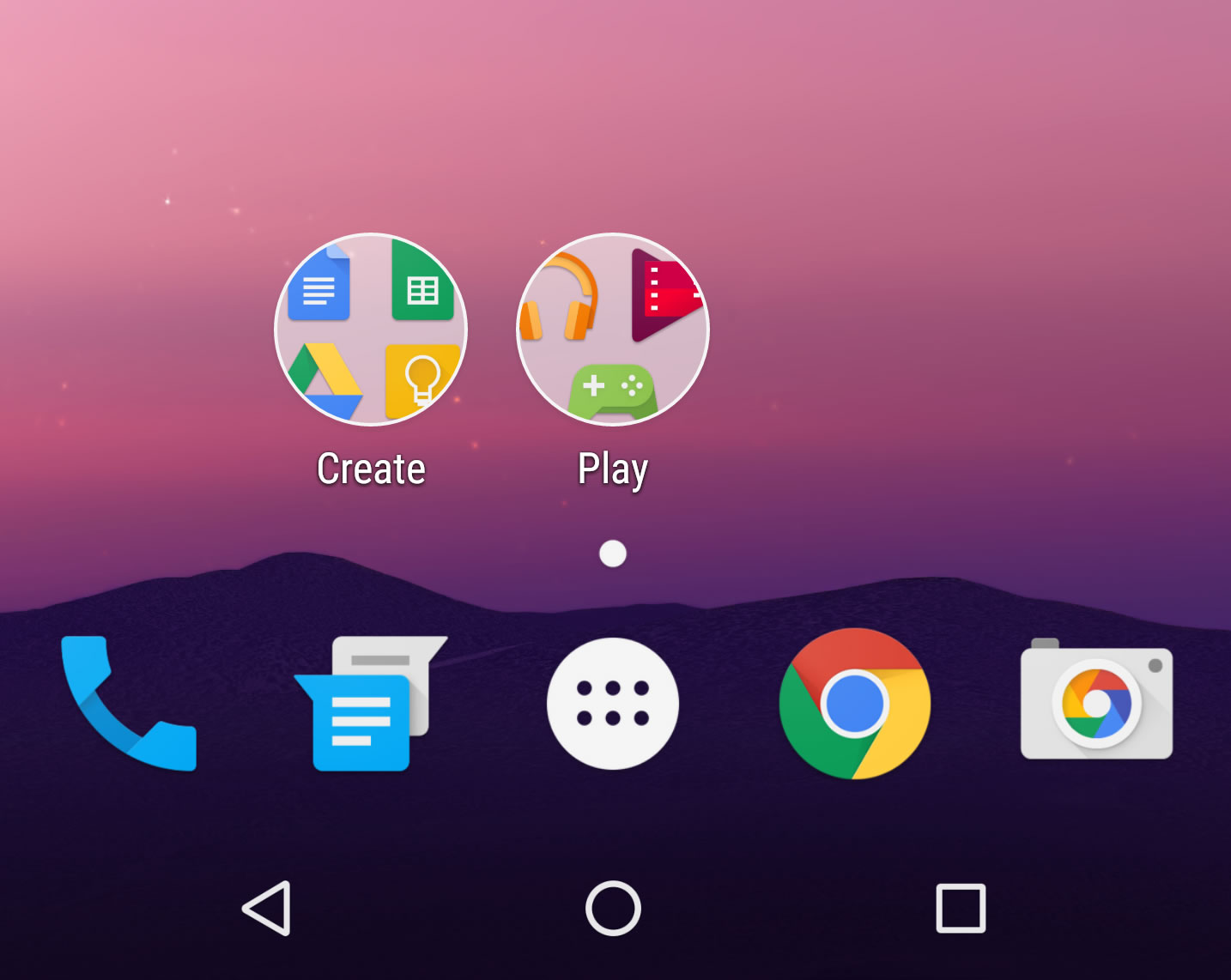 android n new folder look