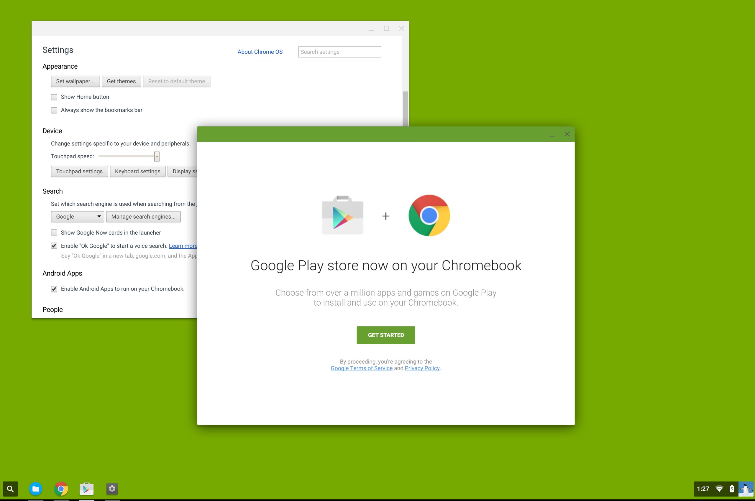 chrome os android apps