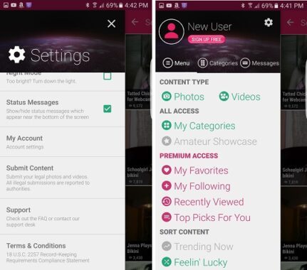 PlanetPron app for Android updated with Material Design (NSFW