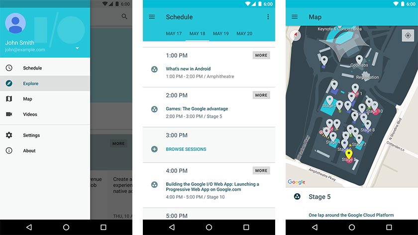 Google I/O 2016 screenshot Android Apps Weekly