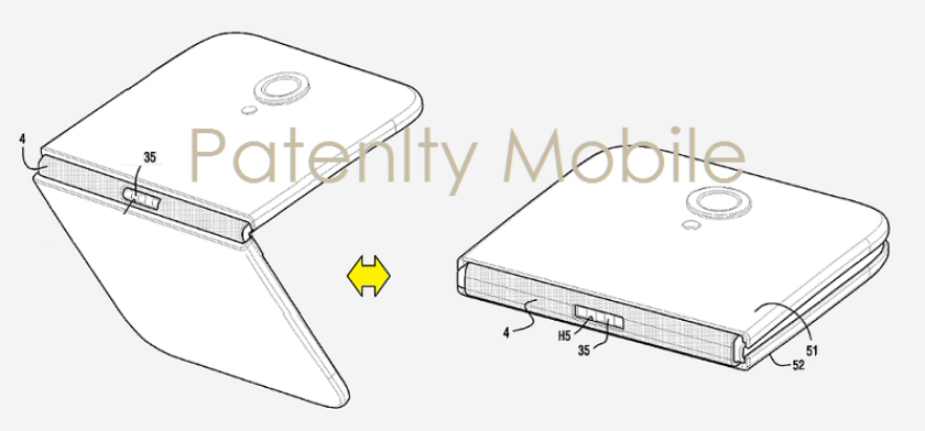 Samsung folding smartphone patent