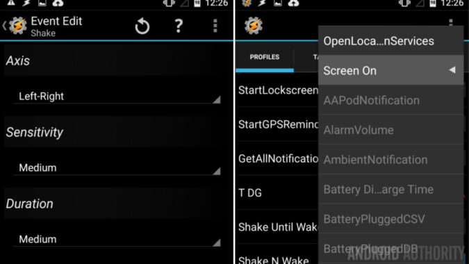 Shake it to wake it, Tasker gesture to wake display - Android ...