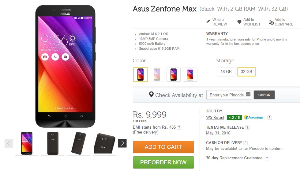 asus zenfone max