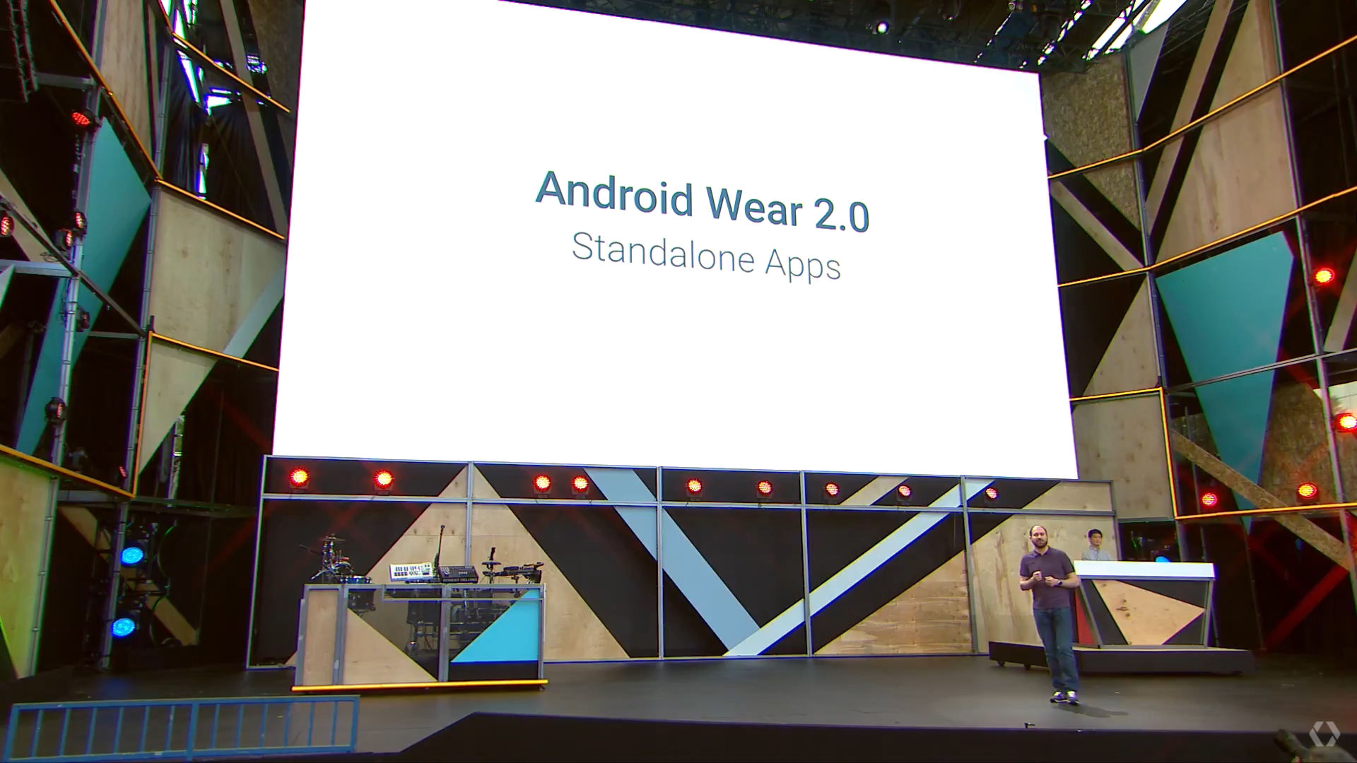 Big screen showing Android Wear 2.0 Standalone Apps
