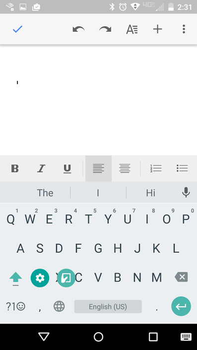google keyboard long press comma