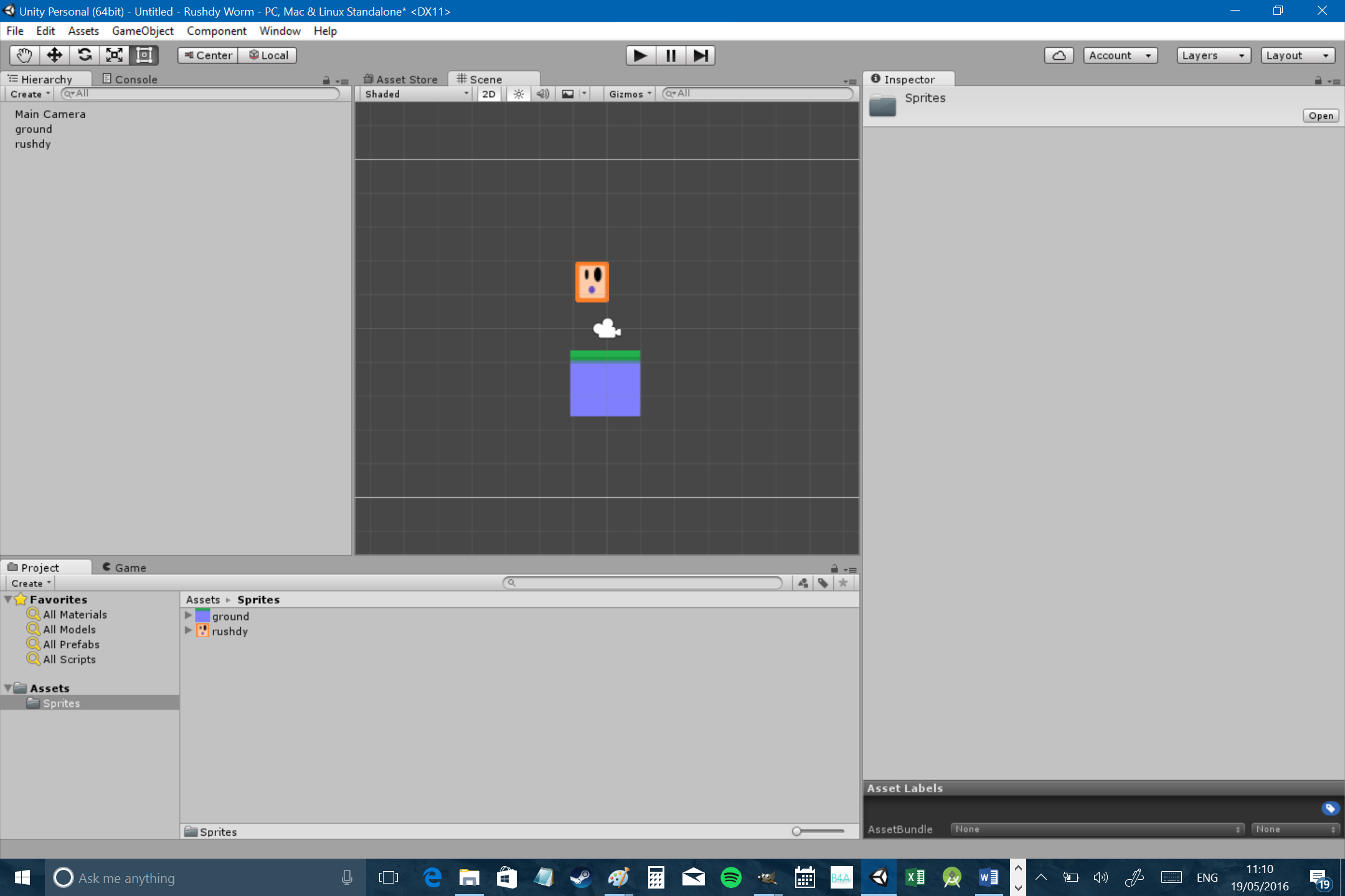 How to create a 2D platformer for Android in Unity - Part one