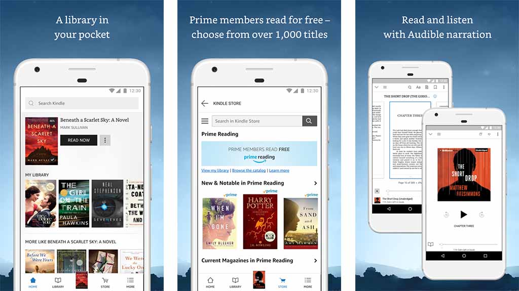 Amazon Kindle is one of the best literature apps for kids