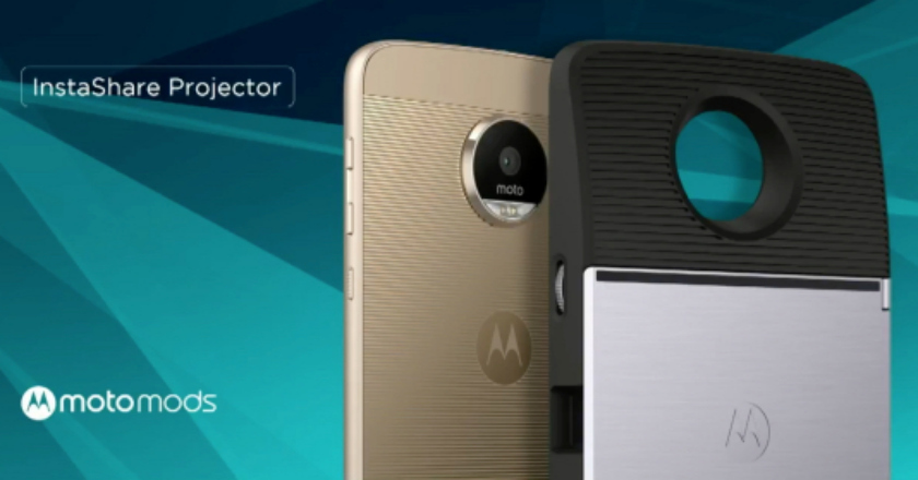 Moto Z MotoMods Insta share projector