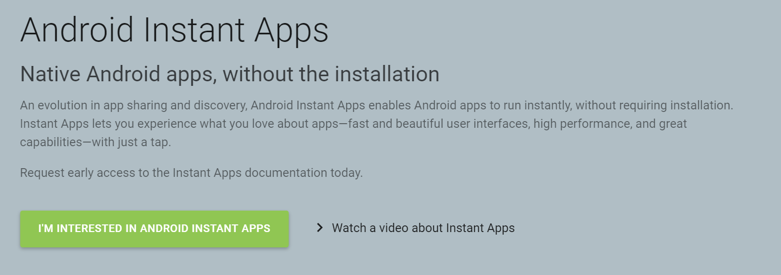 Instant Apps