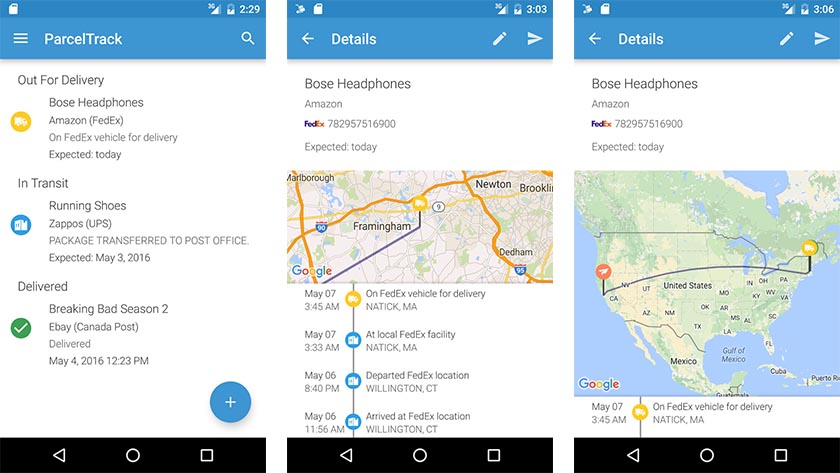 parceltrack best android apps