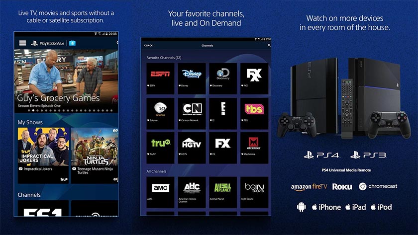 PlayStation Vue Mobile Android Apps Weekly