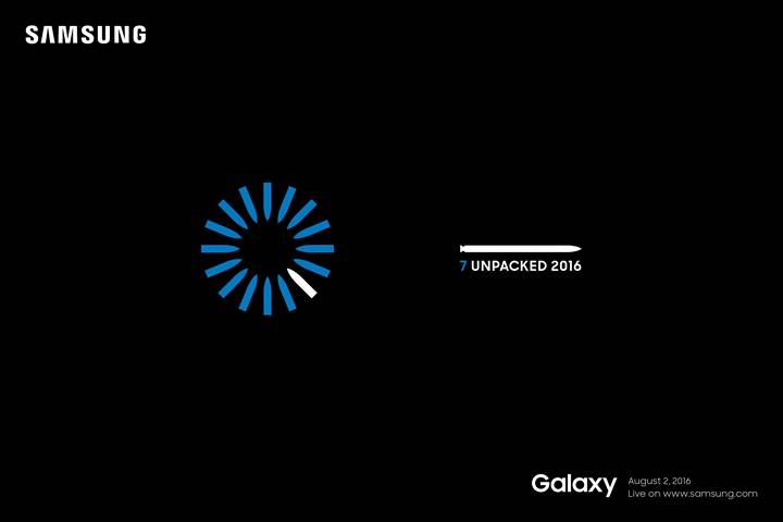 Samsung Galaxy Note 7 press invite