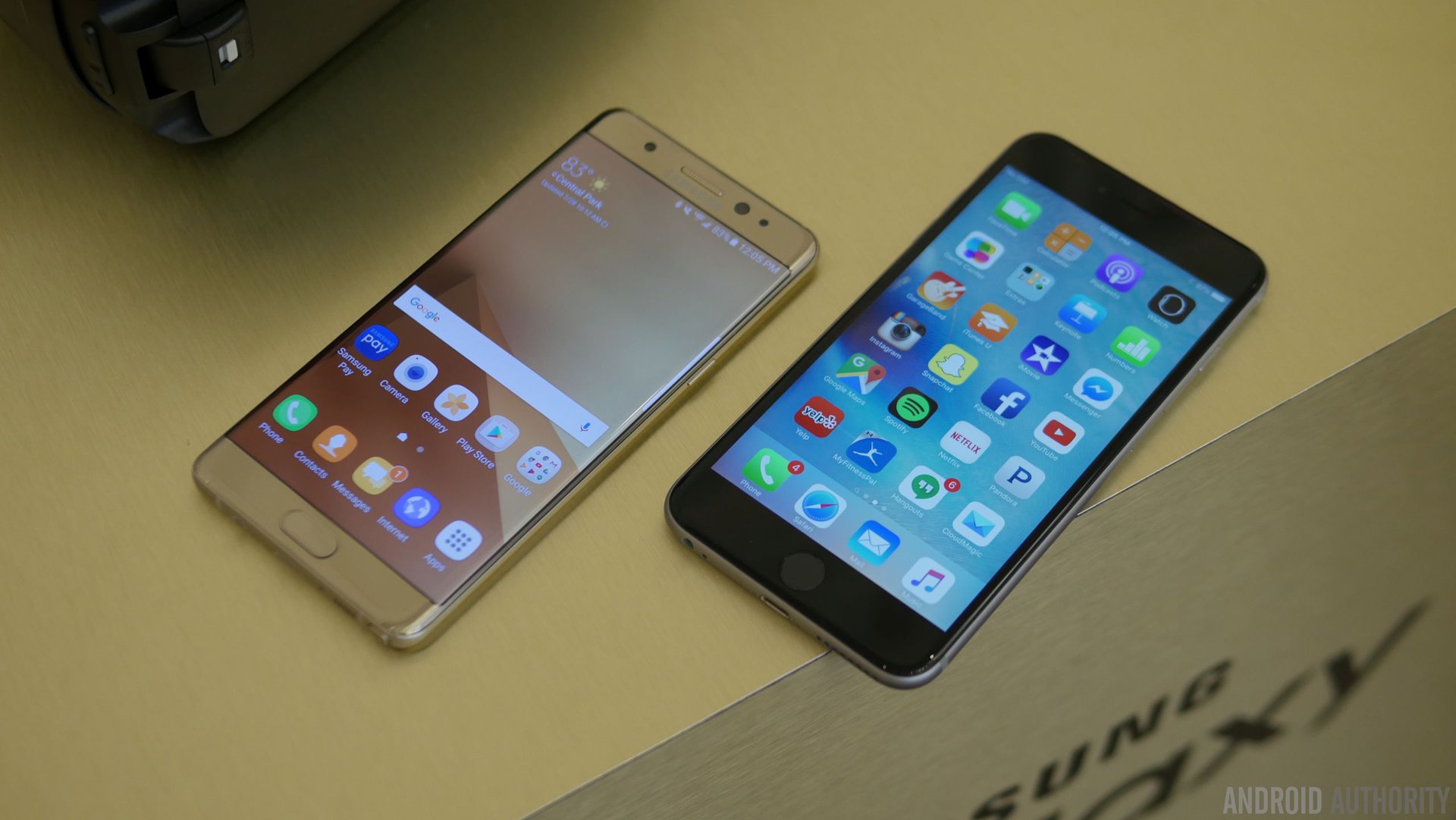 Samsung Galaxy Note 7 vs Apple iPhone 6s Plus first look 5
