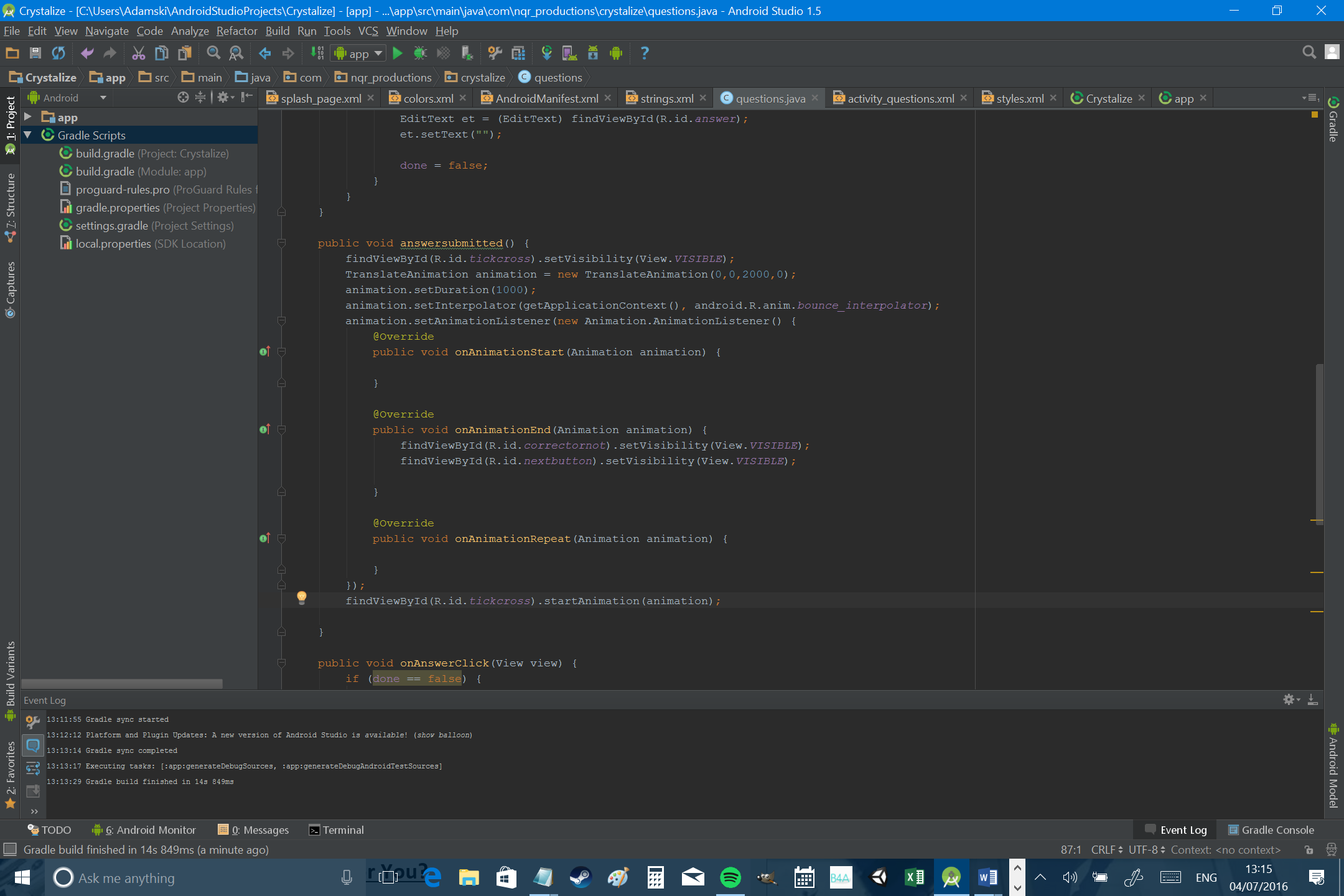 android studio 2