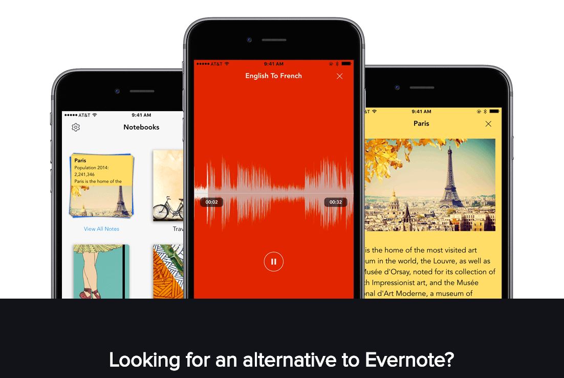 zoho notebook evernote alternative