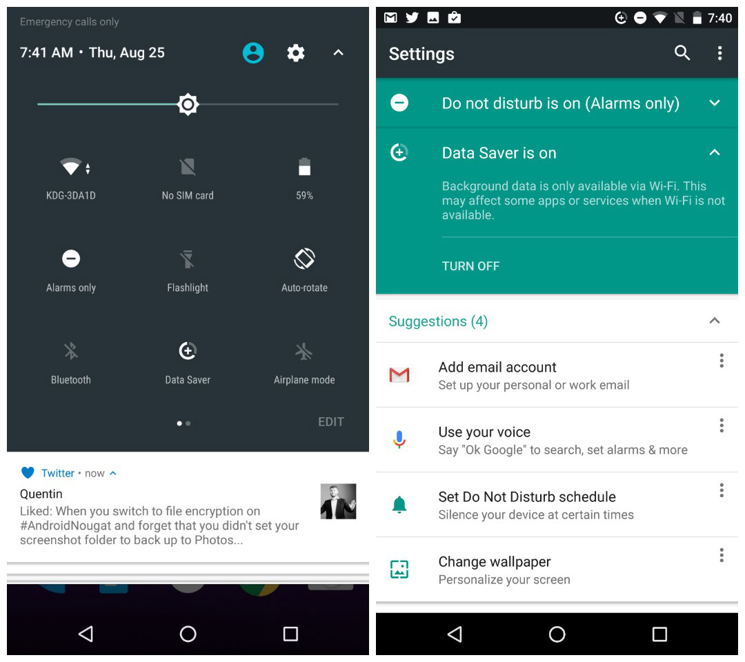 Android 7.0 Nougat review - Data Saver