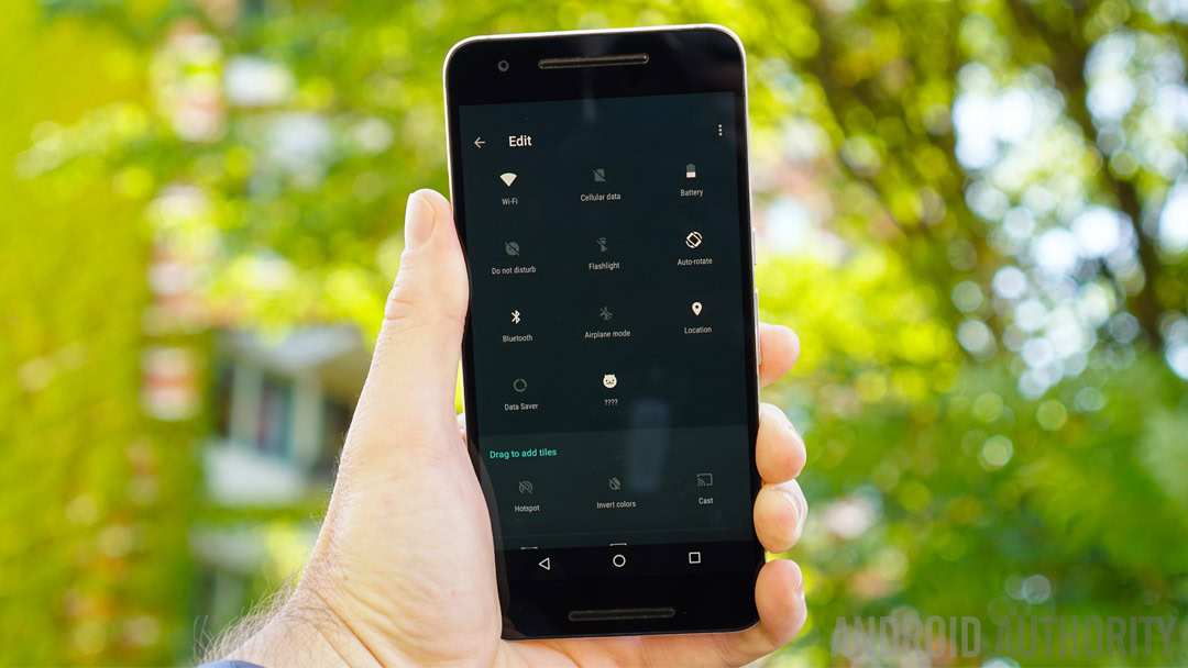Android 7.0 Nougat review - Quick Settings edit