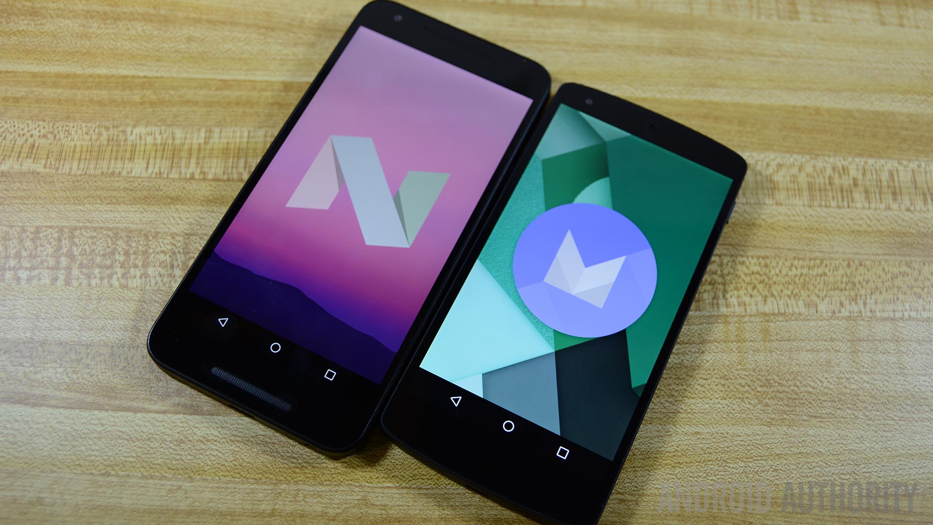 Android Marshmallow Android Nougat AA