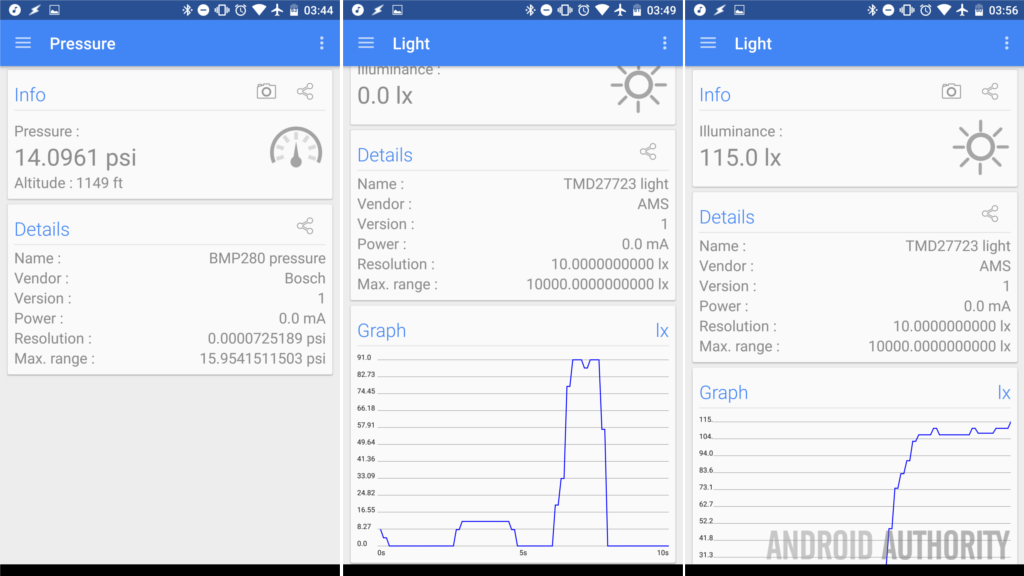 Android Sensors Multitool