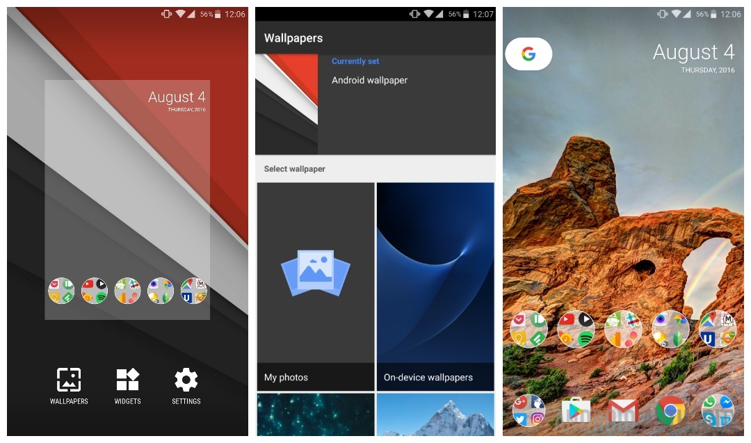 Nexus Launcher wallpaper picker APK fix