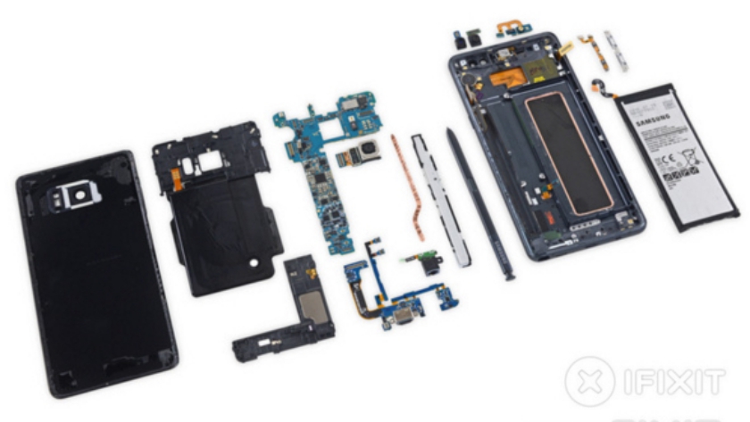 Samsung Galaxy Note7 Teardown dissassembled - iFixit