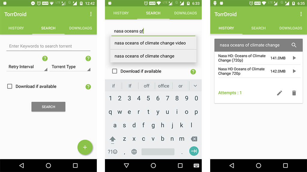 TorrDroid - Aplikasi unduhan torrent terbaik untuk Android
