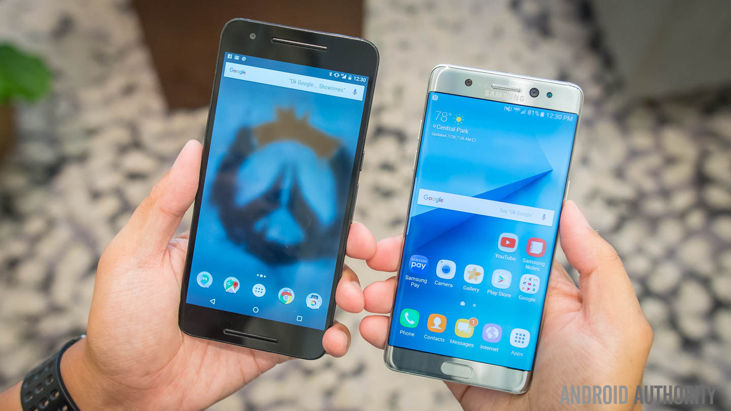 samsung galaxy note 7 vs nexus 6p quick look aa-12