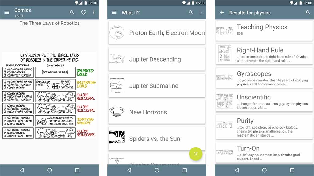 Easy xkcd - best funny apps for android