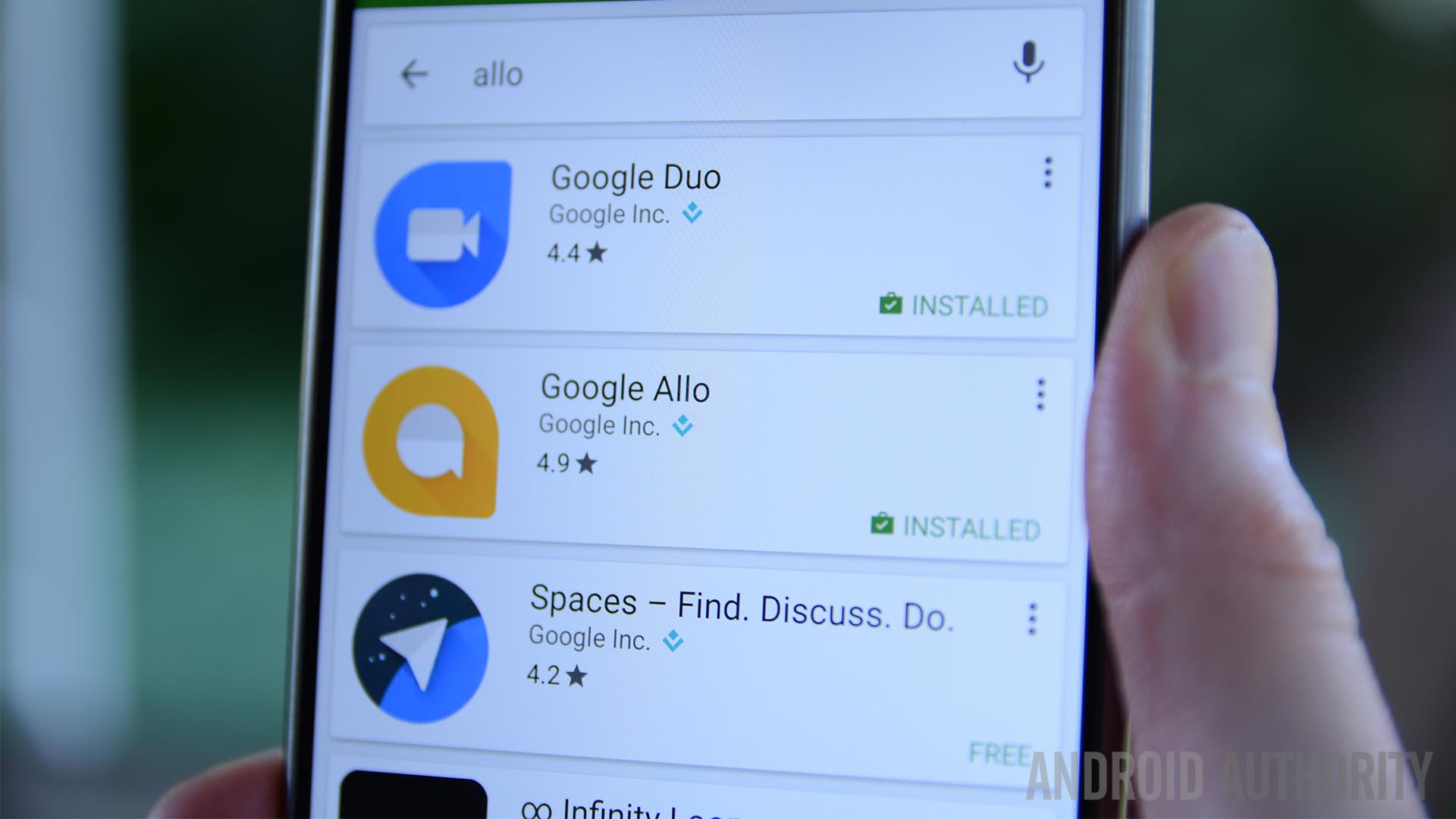 Google Duo, Google Allo, Google Spaces