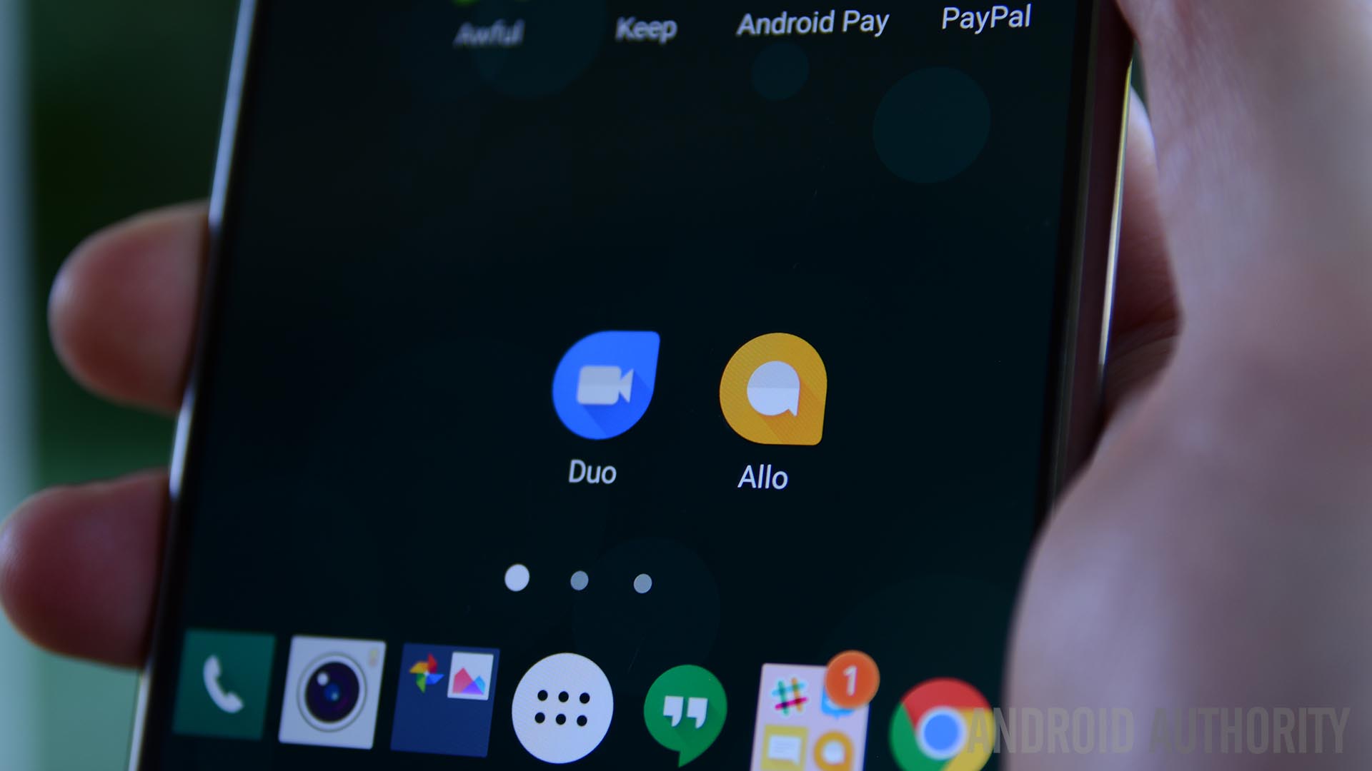 Google Allo and Google Duo icons