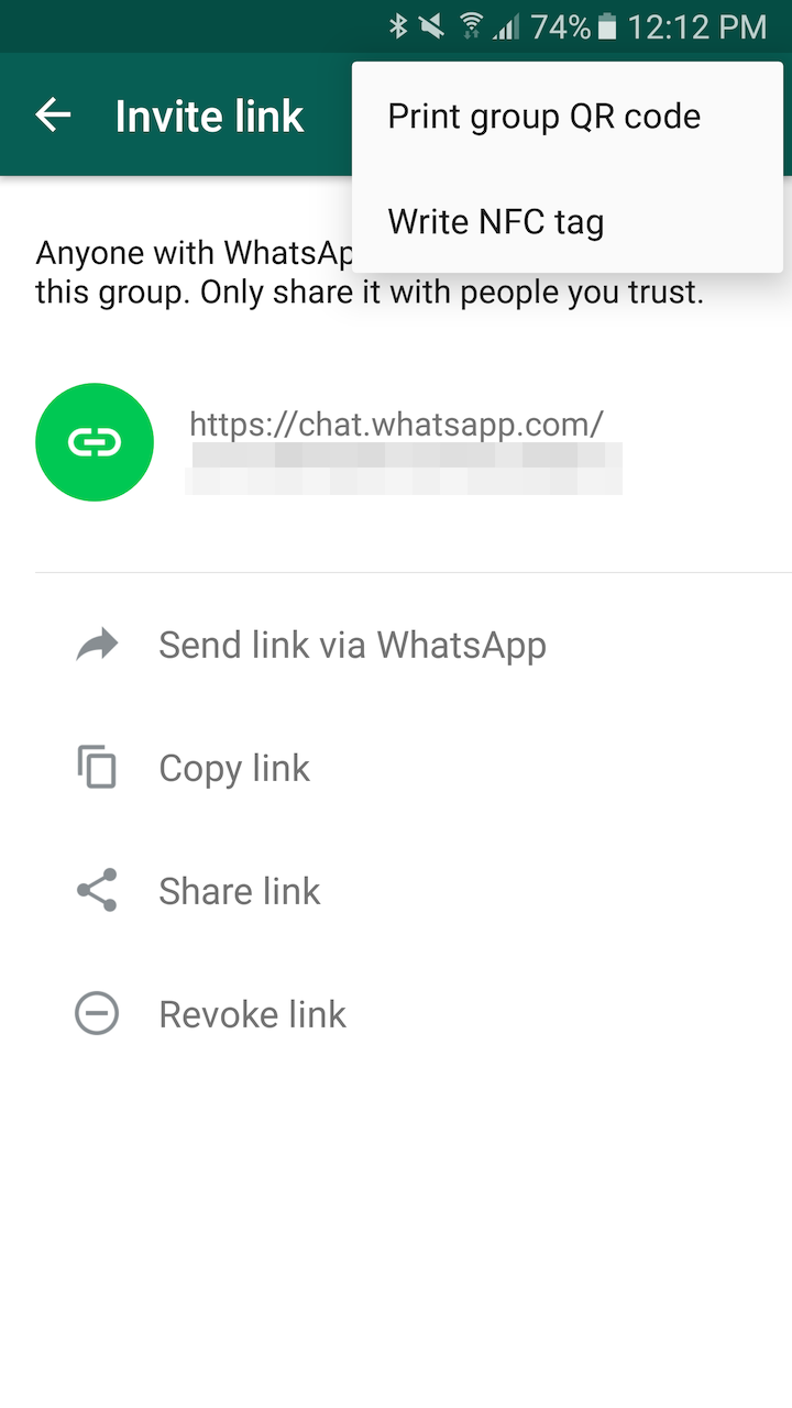 WhatsApp Group Chat Invite Link