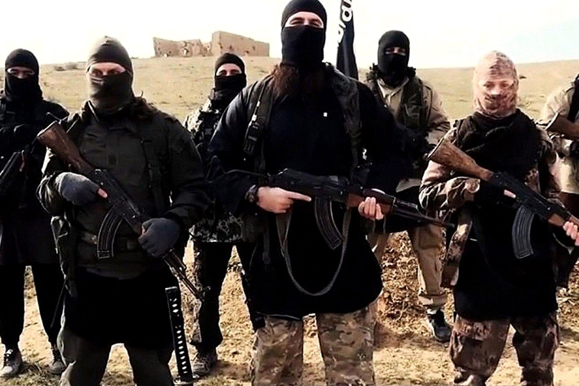 Hayat Boumeddiene 'appears in Islamic State film' - 06 Feb 2015 Mandatory Credit: Photo by REX USA (2642870a) Hayat Boumeddiene, far right Hayat Boumeddiene 'appears in Islamic State film' - 06 Feb 2015 The latest video released by French-speaking Islamic state (ISIS), fighters may be Hayat Boumeddiene, who is believed to have knowledge about the deadly January 9, 2015 attack on a Paris kosher grocery,The video, titled "Blow Up France 2," was released Tuesday and shows an ISIS fighter praising previous attackers in France and calling for new attacks. The video shows a woman standing next to the speaker, wearing camouflage clothing and holding a weapon. French authorities are investigating the possibility this woman could be Hayat Boumeddiene. Her husband, Amedy Coulibaly, killed four hostages January 9 at a kosher grocery in Paris, authorities said. He was killed by police in a rescue and the remaining hostages fled to safety.