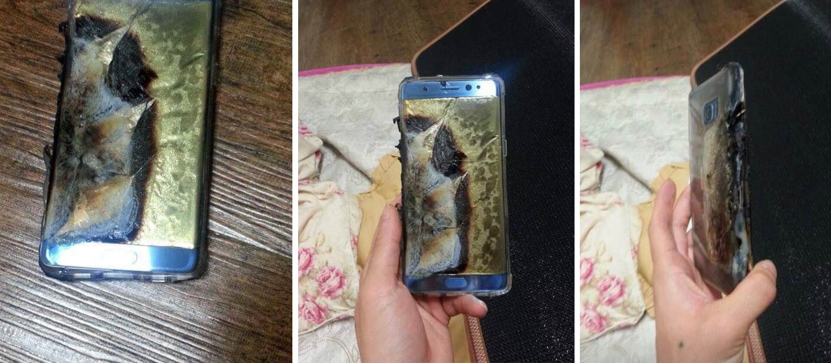 note 7 burn explode