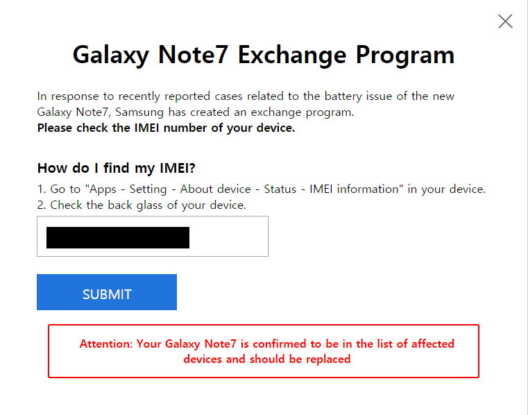 note 7 imei checker